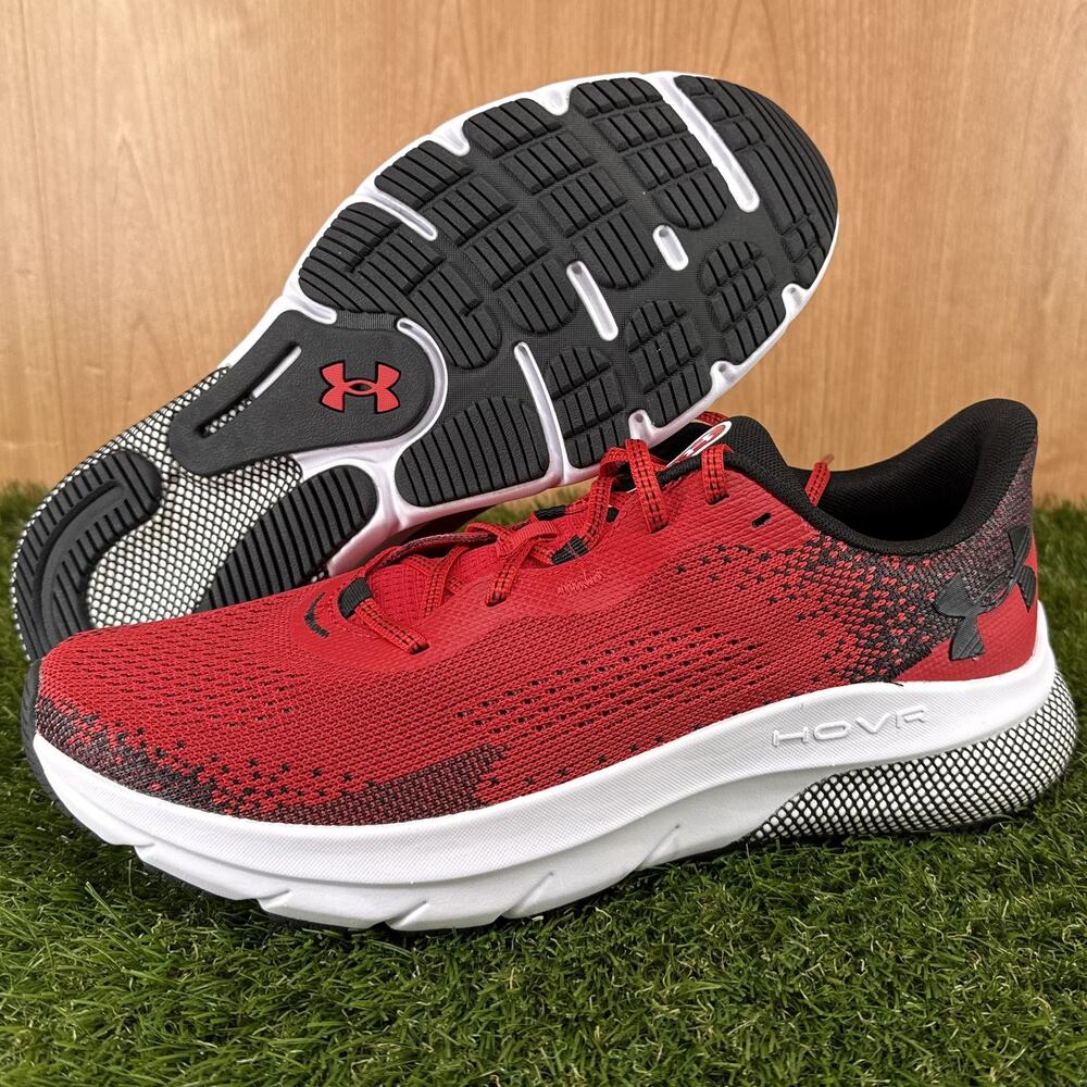Under Armour HOVR Turbulence 2 Red Black Running 3026520-603 Men's Size 11.5